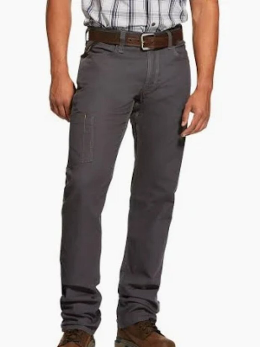 ARIAT REBAR M4 RELAXED STRAIGHT PANTS DURASTRETCH CANVAS UTILITY CARGO sz 32